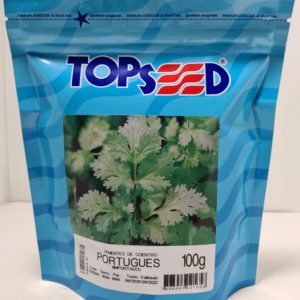 SEMENTE COENTRO PORTUGUÊS IMPORTADO TOPSEED 100GR