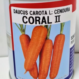 SEMENTE CENOURA HÍBRIDA CORAL II TAKII 100GR