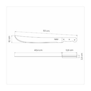 FACÃO MATO 16″ TRAMONTINA CABO PLASTICO